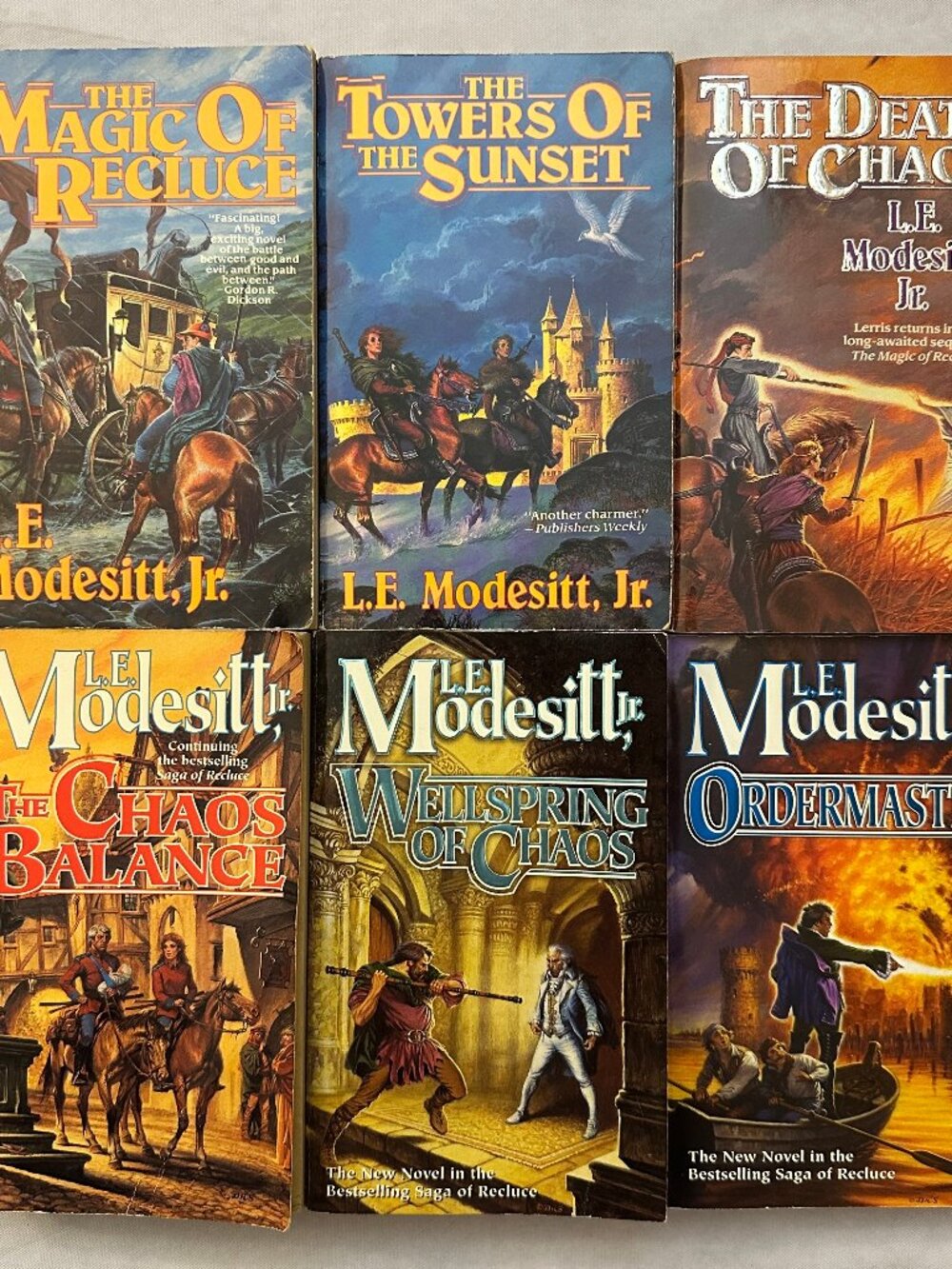 6 The Saga of Recluse Series Books by L.E. Modesitt, Jr. / Paperback